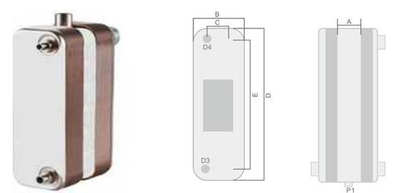 3in1 Brazed Type Heat Exchanger