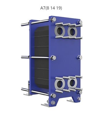 A7 Series Gasket Plate Heat Exchanger Carbon Steel For Chemical HVAC Electronic Industry