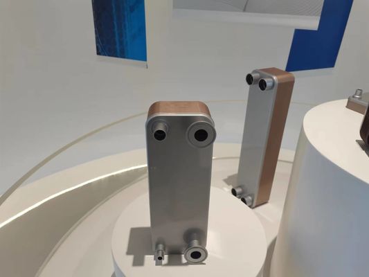 Heat Recovery Systems Copper Plate Heat Exchanger Brazed Energy Efficiency
