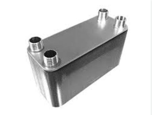 Male Thread SAE Flange Brazed Plate Heat Exchanger For Fruit Juice Industry