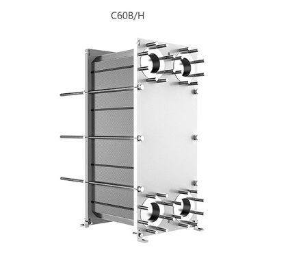 Chocolate Factory Chevron Plate Design Copper / Stainless Steel Brazed Heat Exchanger