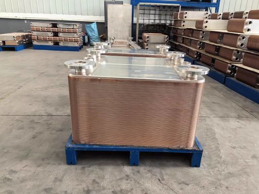 225 C Max Pressure Full Copper Copper Brazed Plate Heat Exchanger ISO9001 Certified