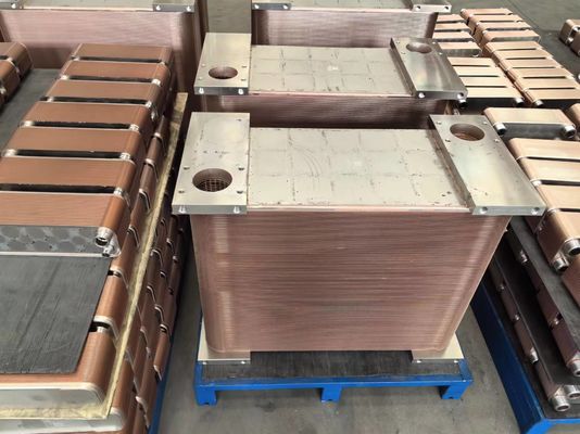 225.C Male Thread SAE Flange Solder Brazed Heat Exchanger For Flow Rate Applications