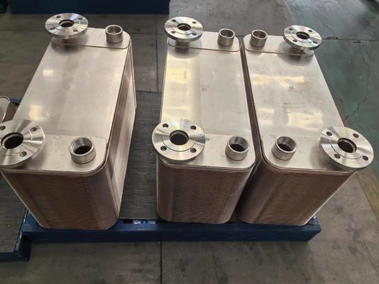 Chevron Plate Heat Exchanger Copper/Stainless Steel Brazed For Heating And Cooling Of Milk, Cooking Oil And Juice