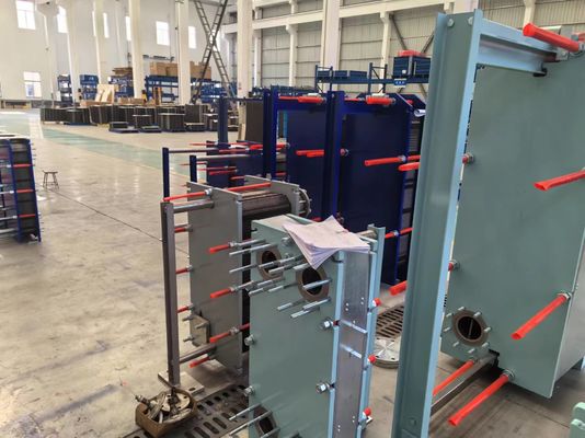 Gasketed Plate Heat Exchanger with Rubber Gaskets Compact Design Stainless Steel Plates