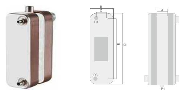 3in1 Brazed Type Heat Exchanger