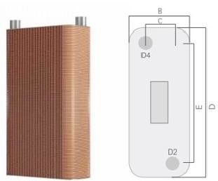 Air Conditioning Ventilation Brazed Plate Heat Exchanger