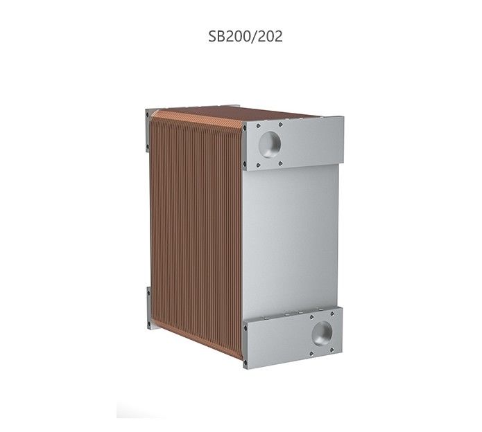 Space Saving Copper Brazed Plate Heat Exchanger For Industrial Applications