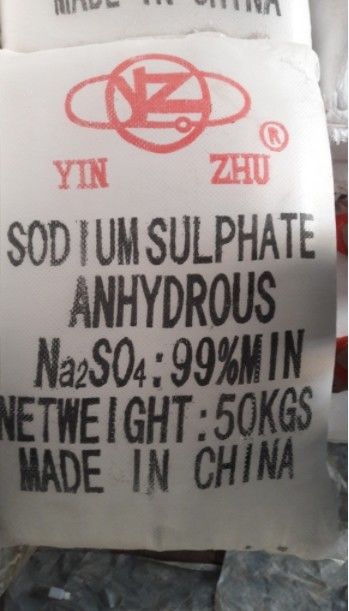 Solubility In Water Whiteness Sodium Sulfate Anhydrous Powder Non Flammable