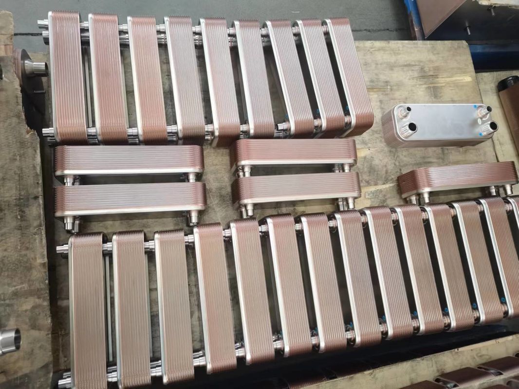 Compact And Customized Copper Brazed Plate Heat Exchanger With Max Pressure 4.5Mpa