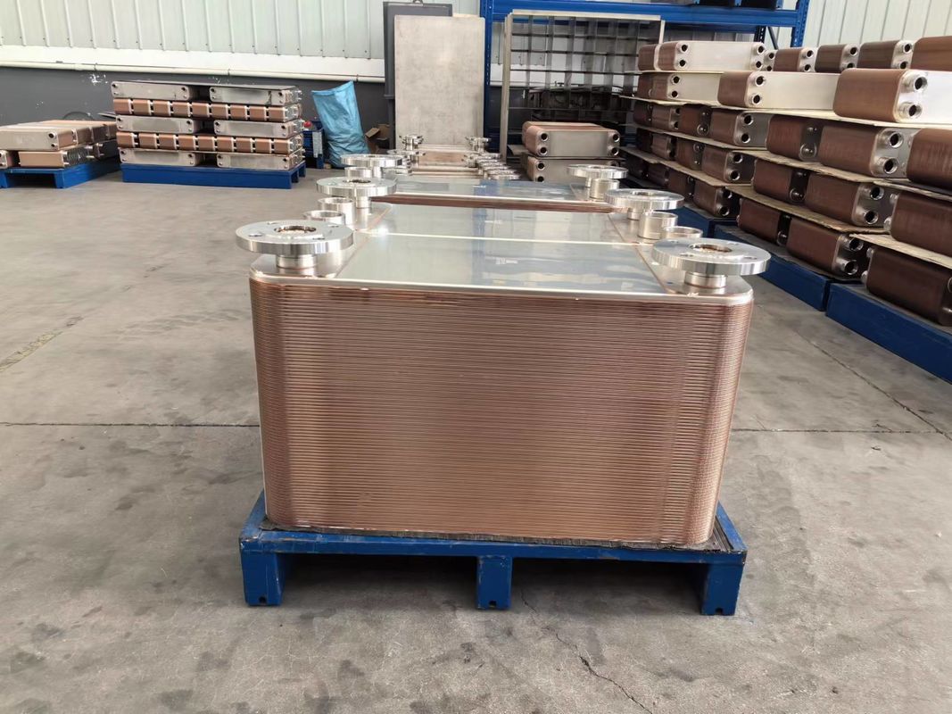 225 C Max Pressure Full Copper Copper Brazed Plate Heat Exchanger ISO9001 Certified