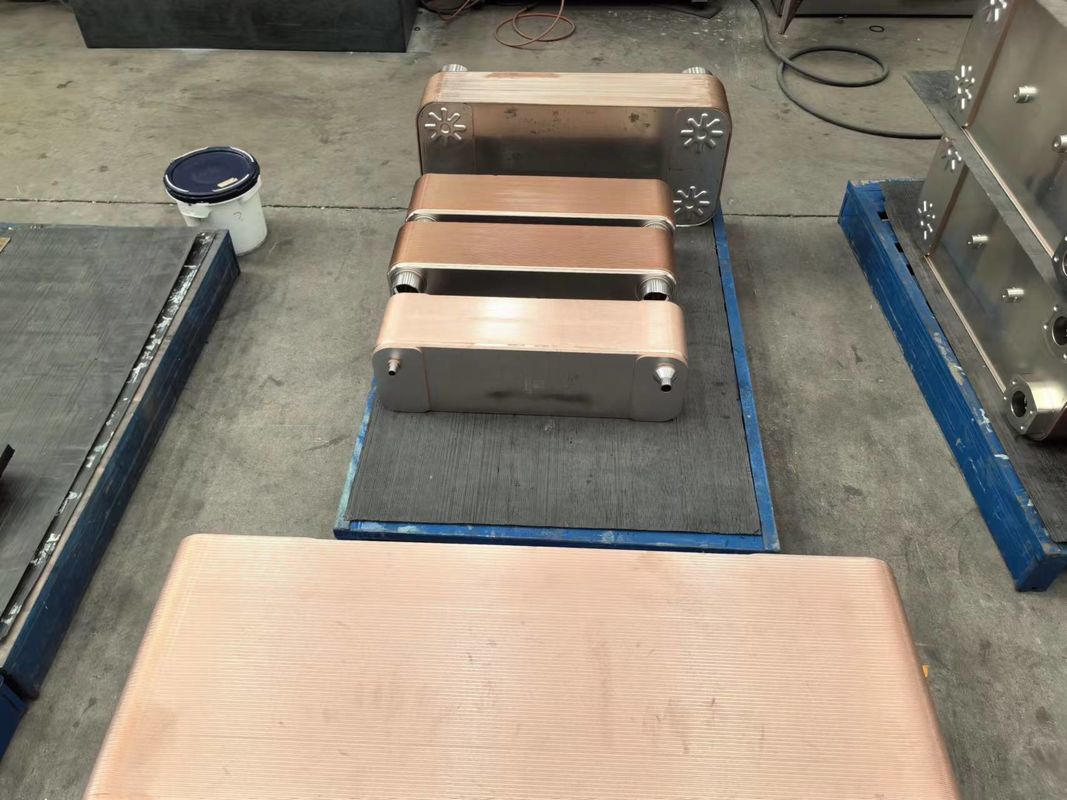 Copper Stainless Steel Heat Exchanger with Male Thread Connections