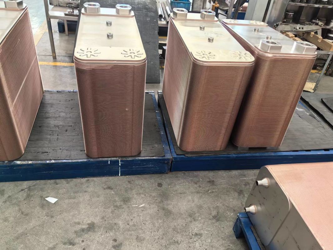 200 M³/h Chevron Plate Brazed Heat Exchanger with Customized Connections ISO9001 Certified